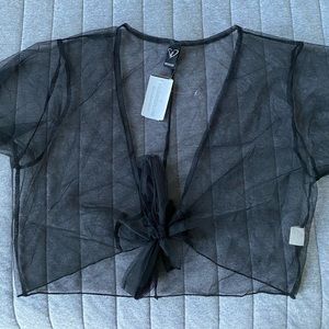 long sleeve transparent shirt